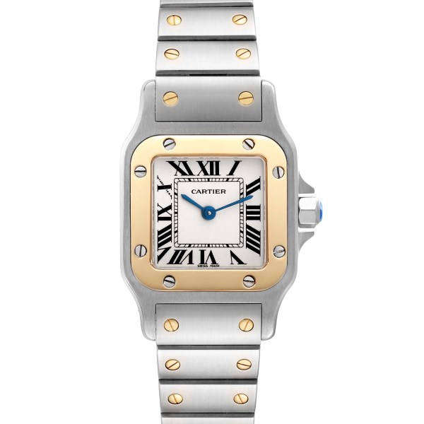 Cartier Santos Galbee Small Steel Yellow Gold Ladies Watch W20012C4 Papers Cartier Santos Galbee Small Steel Yellow Gold Ladies Watch W20012C4 Papers