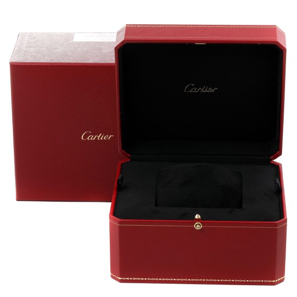 Cartier Cle Rose Gold Brown Strap Automatic Mens Watch WGCL0004