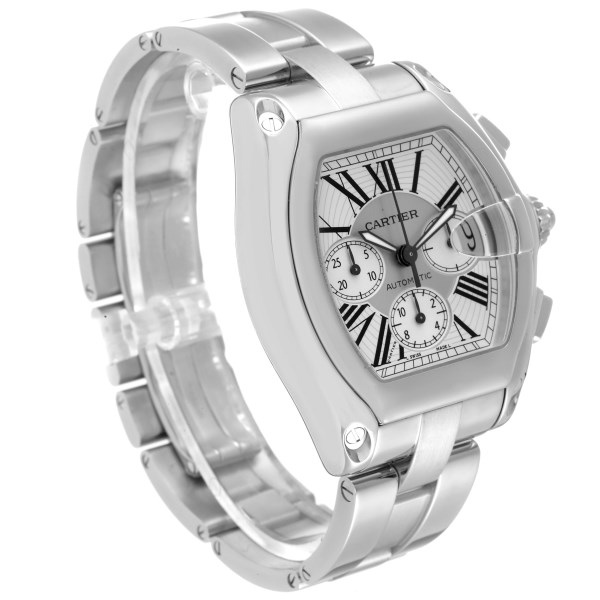 Cartier Roadster XL Chronograph Automatic Steel Mens Watch W62019X6