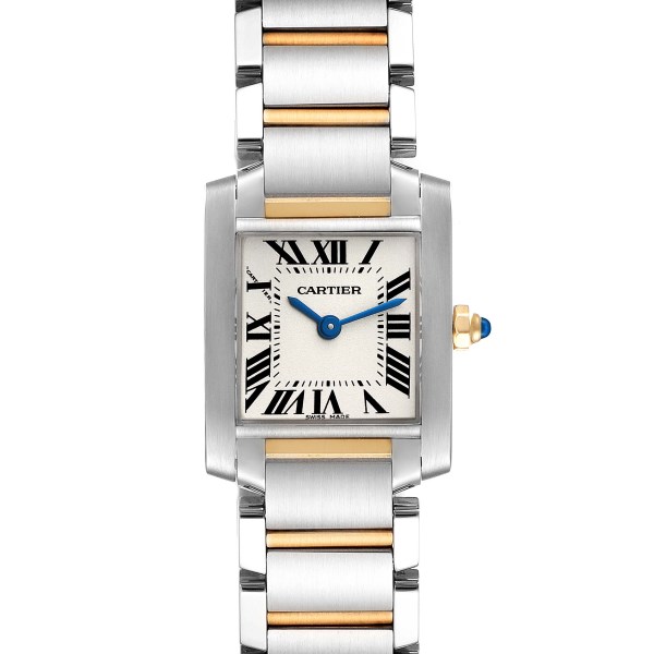 Cartier Tank Francaise Small Steel Yellow Gold Ladies Watch W51007Q4