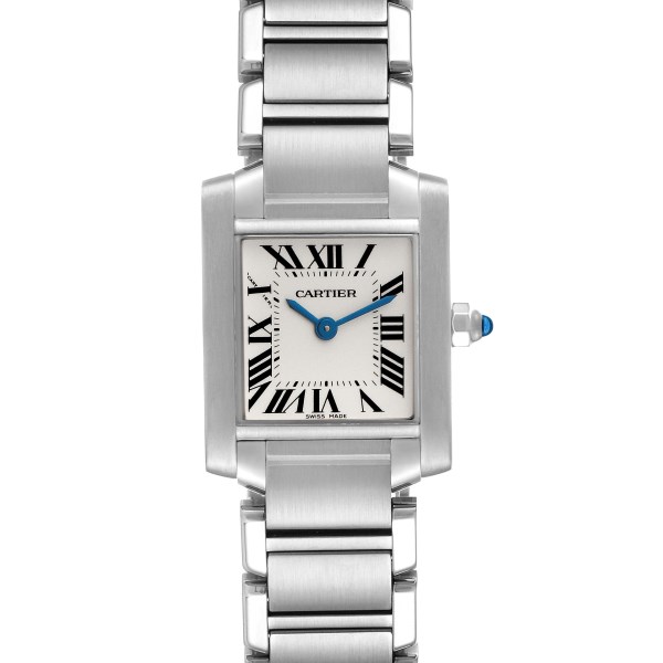 Cartier Tank Francaise Small Silver Dial Steel Ladies Watch W51008Q3 Box Papers Cartier Tank Francaise Small Silver Dial Steel Ladies Watch W51008Q3 Box Papers