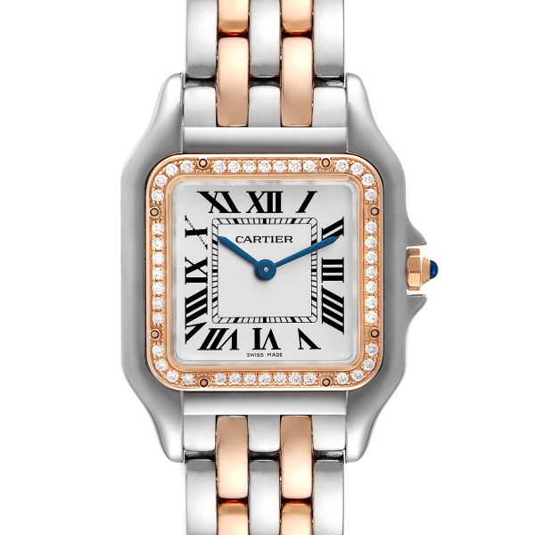 Cartier Panthere Medium Steel Rose Gold Diamond Ladies Watch W3PN0007 Box Card Cartier Panthere Medium Steel Rose Gold Diamond Ladies Watch W3PN0007 Box Card