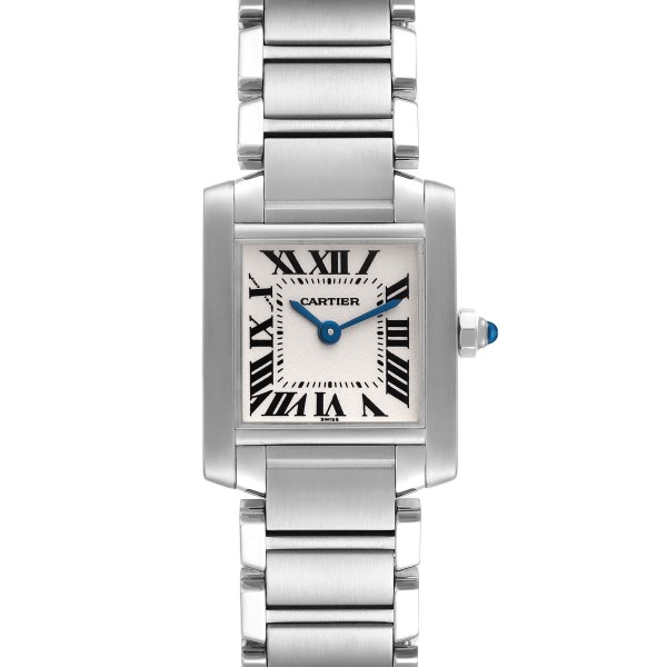 Cartier Tank Francaise Small Silver Dial Steel Ladies Watch W51008Q3 Papers Cartier Tank Francaise Small Silver Dial Steel Ladies Watch W51008Q3 Papers