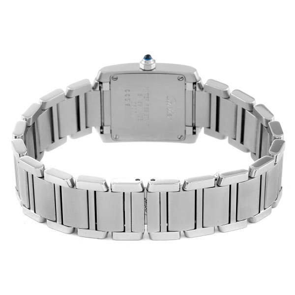 Cartier Tank Francaise Small Silver Dial Steel Ladies Watch W51008Q3 Papers