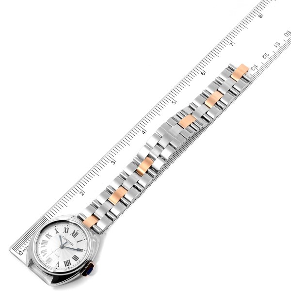 Cartier Cle Steel Rose Gold Automatic Ladies Watch W2CL0003