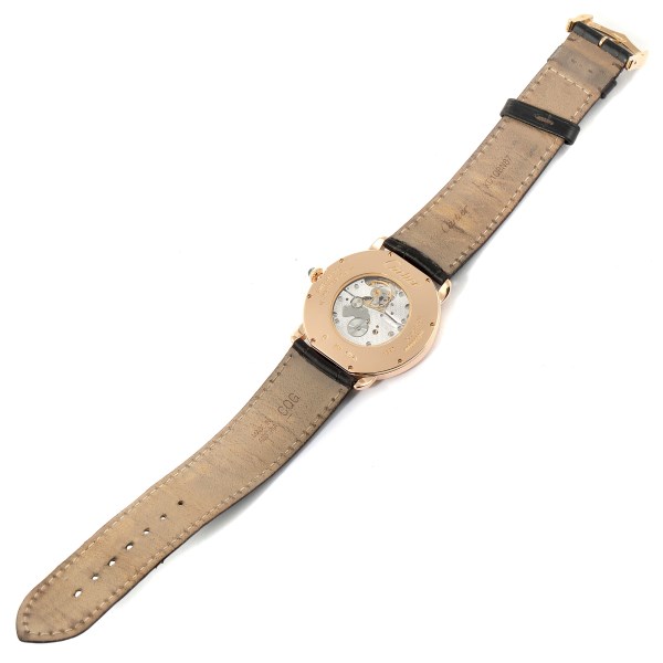 Cartier Ronde Louis Rose Gold Silver Dial Mens Watch W6800251