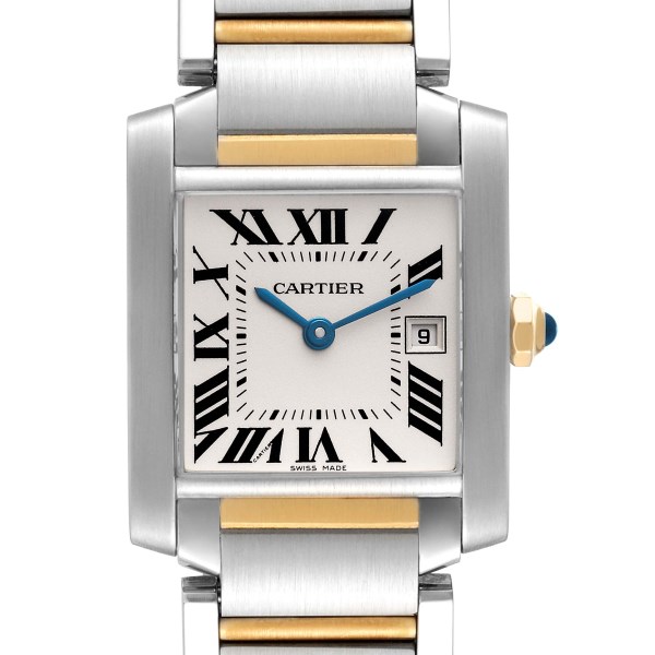 Cartier Tank Francaise Midsize Steel Yellow Gold Ladies Watch W51012Q4