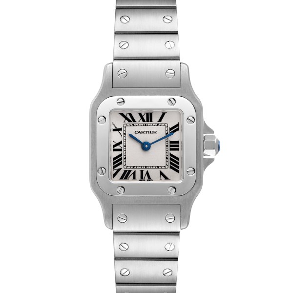 Cartier Santos Galbee Small Silver Dial Steel Ladies Watch W20056D6 Cartier Santos Galbee Small Silver Dial Steel Ladies Watch W20056D6