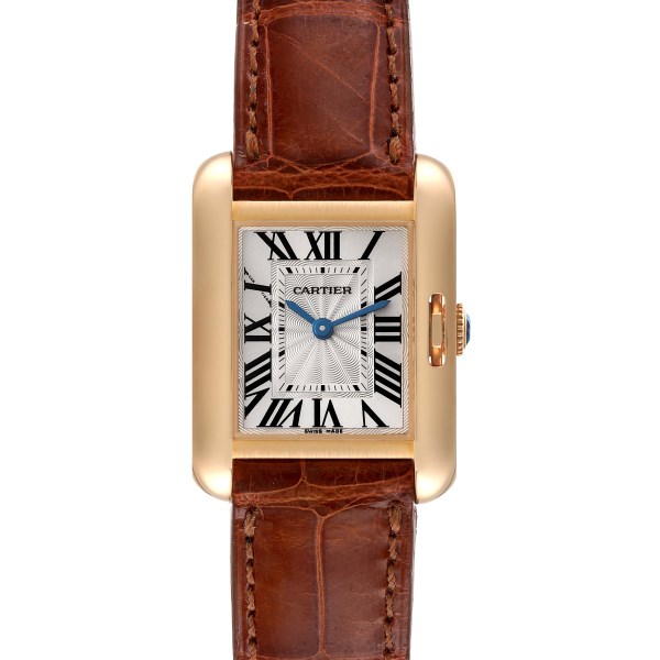 Cartier Tank Anglaise Yellow Gold Silver Dial Ladies Watch W5310028