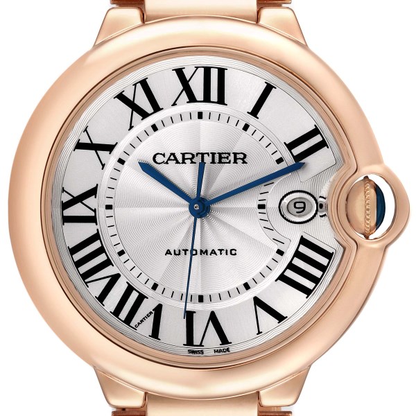 Cartier Ballon Bleu 42 mm Rose Gold Automatic Mens Watch WGBB0016
