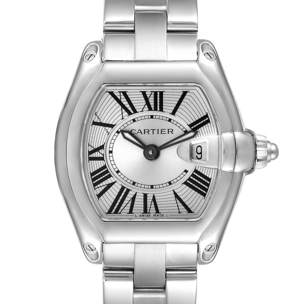 Cartier Roadster Small Silver Dial Steel Ladies Watch W62016V3 Cartier Roadster Small Silver Dial Steel Ladies Watch W62016V3