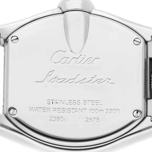 Cartier Roadster Small Silver Dial Steel Ladies Watch W62016V3