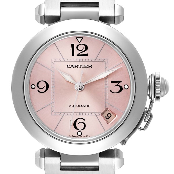 Cartier Pasha C Midsize Pink Dial Automatic Ladies Watch W31075M7