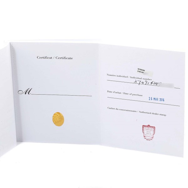 Cartier Rotonde Power Reserve Stainless Steel Mens Watch W1556369 Box Papers