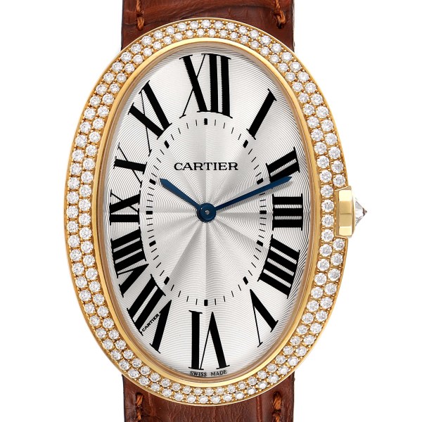 Cartier Baignoire XL Yellow Gold Diamond Ladies Watch WB520005
