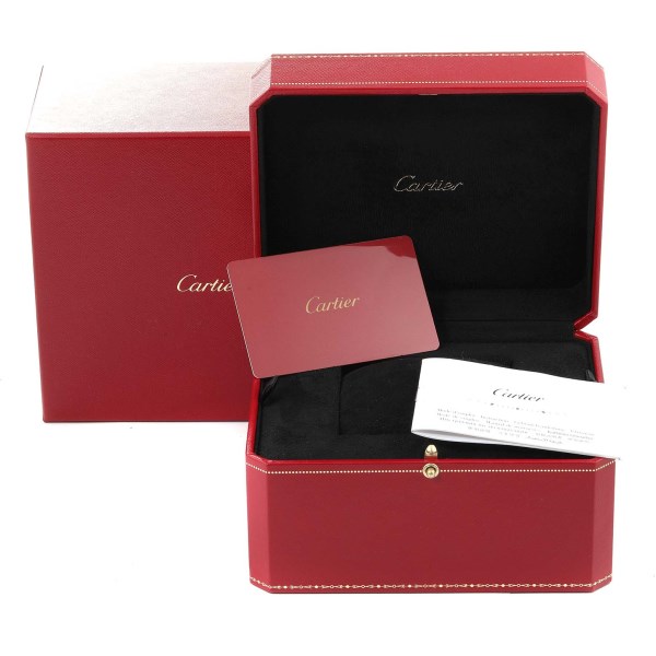 Cartier Ballon Bleu Steel Rose Gold Diamond Ladies Watch WE902079 Box Card