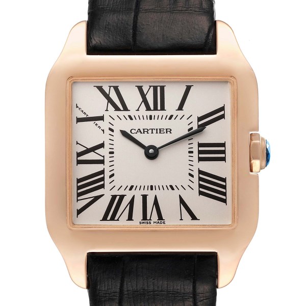 Cartier Santos Dumont Small Rose Gold Mens Watch W2009251