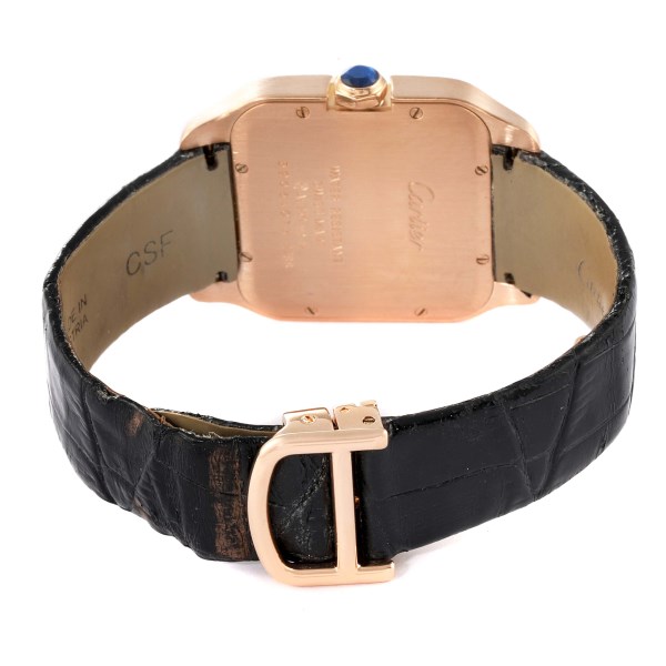 Cartier Santos Dumont Small Rose Gold Mens Watch W2009251