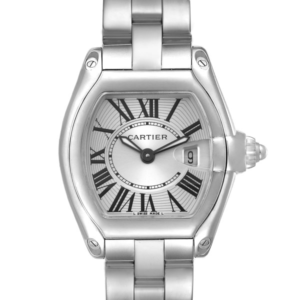Cartier Roadster Small Silver Dial Steel Ladies Watch W62016V3