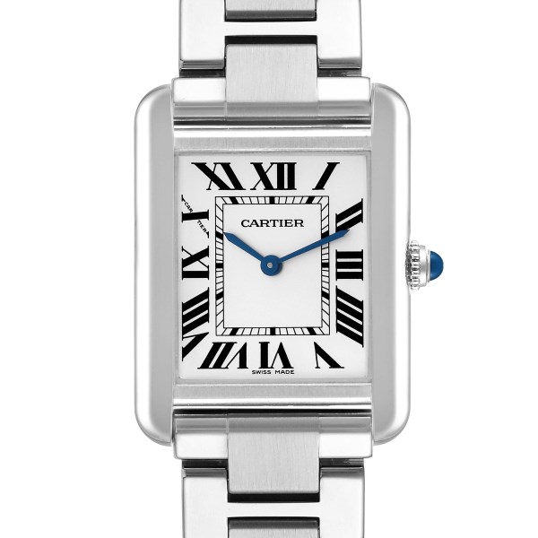 Cartier Tank Solo Small Silver Dial Steel Ladies Watch W5200013
