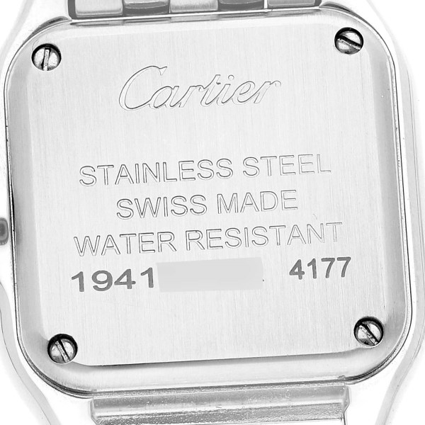 Cartier Panthere Small Steel Diamond Bezel Ladies Watch W4PN0007 Box Card