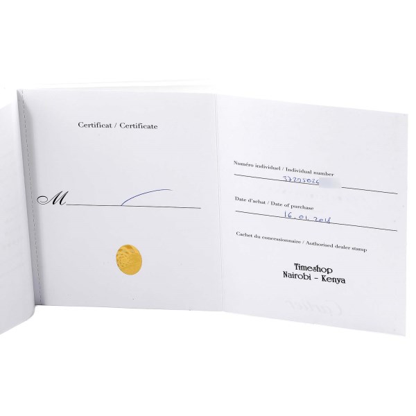 Cartier Calibre Diver Steel Rose Gold Blue Dial Watch W2CA0008 Box Papers