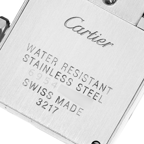 Cartier Tank Francaise Steel Diamond Small Ladies Watch WE110006