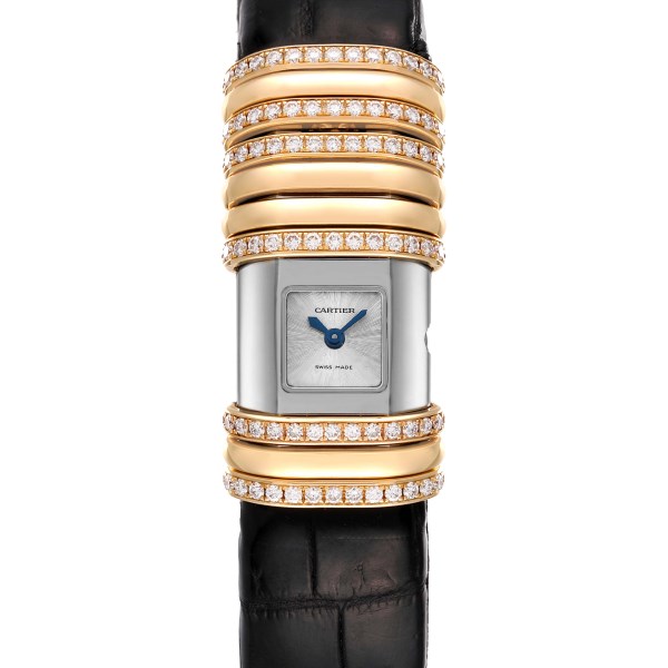Cartier Declaration Yellow Gold Titanium Diamond Ladies Watch WT000150