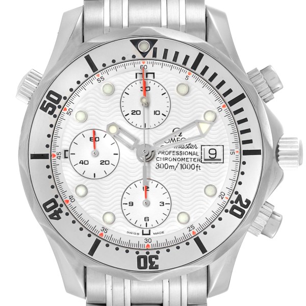 Omega Seamaster 300M Chronograph Steel White Dial Mens Watch 2598.20.00