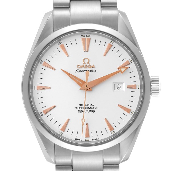 Omega Seamaster Aqua Terra Silver Dial Steel Mens Watch 2502.34.00 Box Card