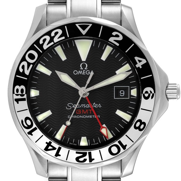 Omega Seamaster GMT 50th Anniversary Steel Mens Watch 2234.50.00 Box Card