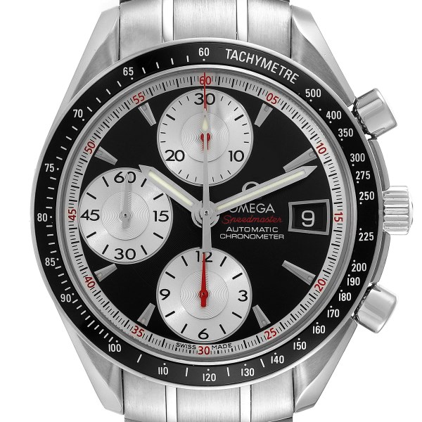Omega Speedmaster Date 40 Black Dial Steel Mens Watch 3210.51.00 Box Card