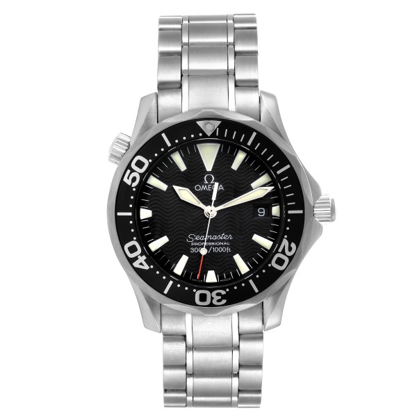 Omega Seamaster Diver 300M Quartz Midsize Black Dial Mens Watch 2262.50.00 Card
