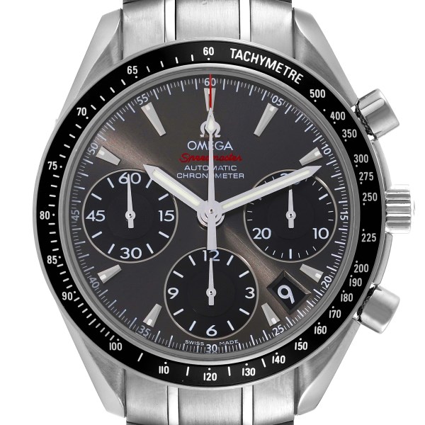 Omega Speedmaster Date Grey Dial Mens Watch 323.30.40.40.06.001 Box Card