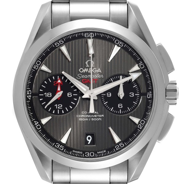 Omega Seamaster Aqua Terra Chronograph GMT Watch 231.10.43.52.06.001 Box Card