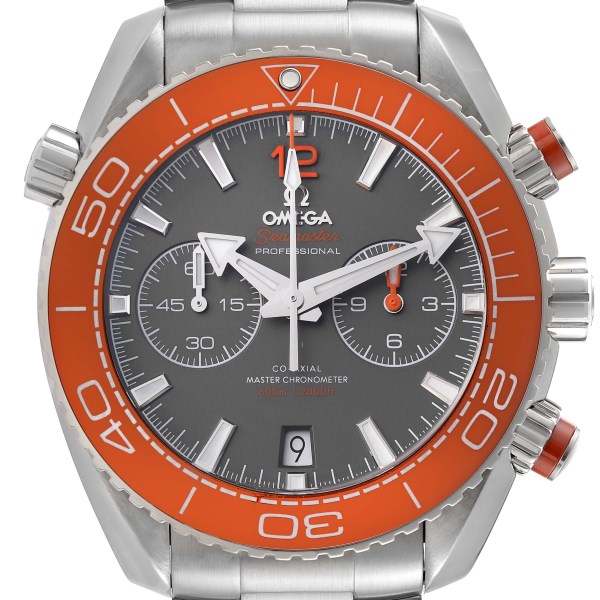 Omega Planet Ocean Chronograph Steel Mens Watch 215.30.46.51.99.001 Box Card