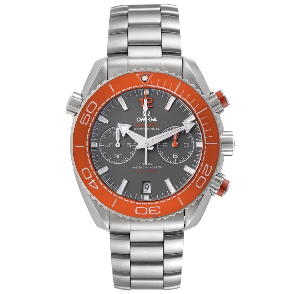 Omega Planet Ocean Chronograph Steel Mens Watch 215.30.46.51.99.001 Box Card