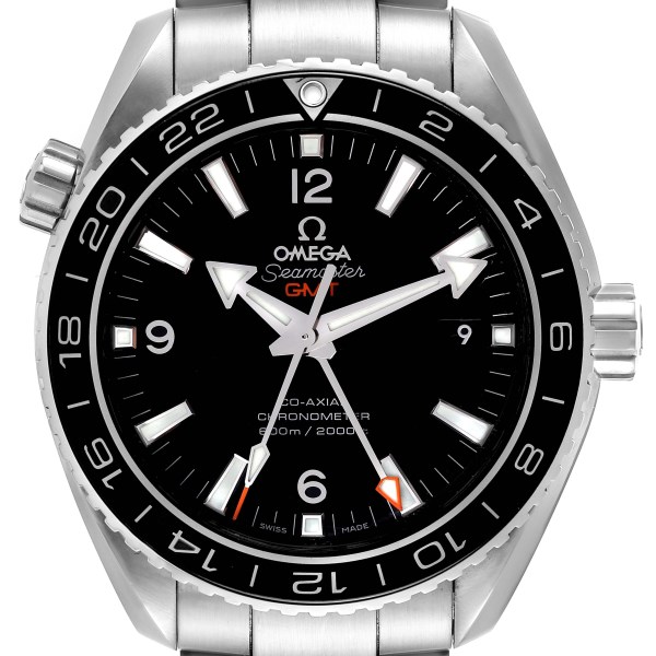 Omega Seamaster Planet Ocean GMT Steel Mens Watch 232.30.44.22.01.001 Box Card