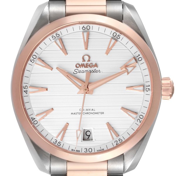 Omega Aqua Terra 41 Steel Rose Gold Mens Watch 220.20.41.21.02.001 Box Card