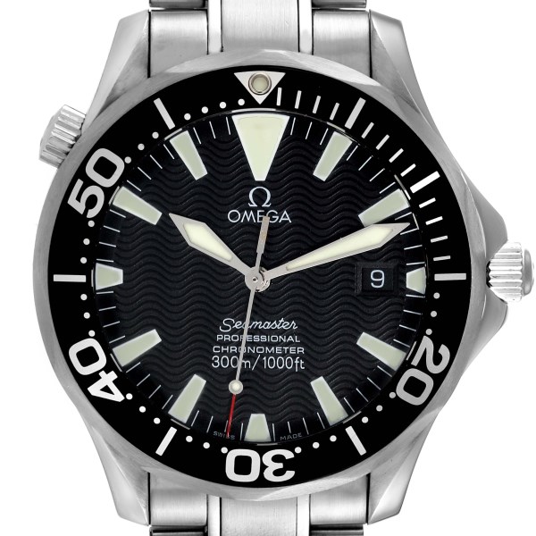 Omega Seamaster Diver 300M Automatic Black Dial Steel Mens Watch 2254.50.00