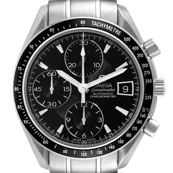 Omega Speedmaster Date Chronograph Black Dial Mens Watch 3210.50.00 Box Card
