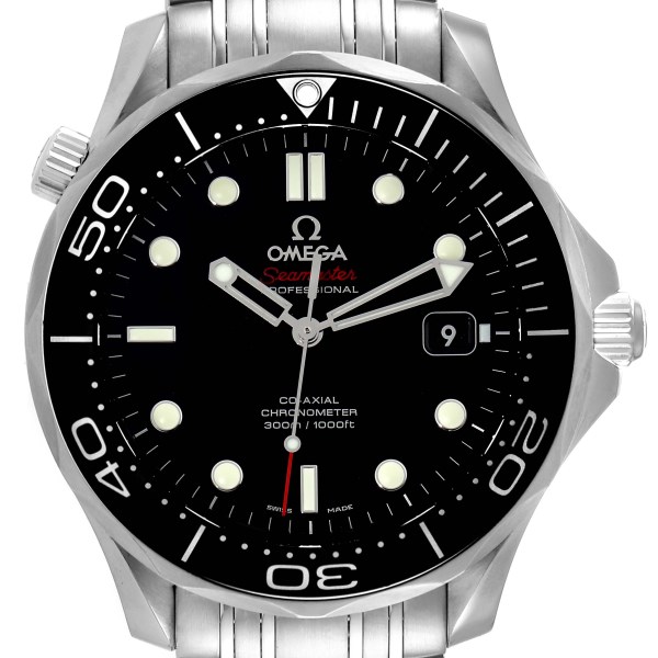 Omega Seamaster Diver 300M Black Dial Mens Watch 212.30.41.20.01.003 Box Card