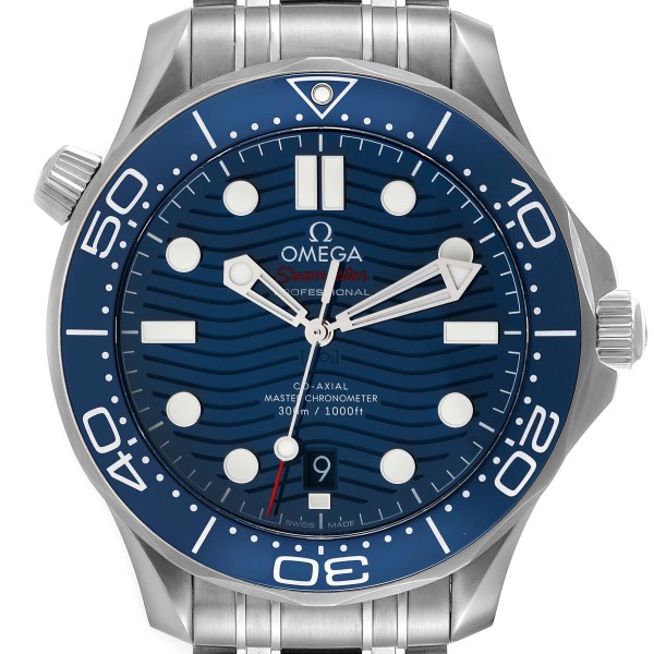 Omega Seamaster Diver 300M Blue Dial Mens Watch 210.30.42.20.03.001 Unworn