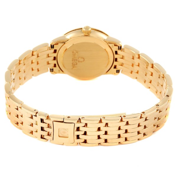 Omega DeVille Prestige Yellow Gold Diamond Ladies Watch 413.55.27.60.55.001