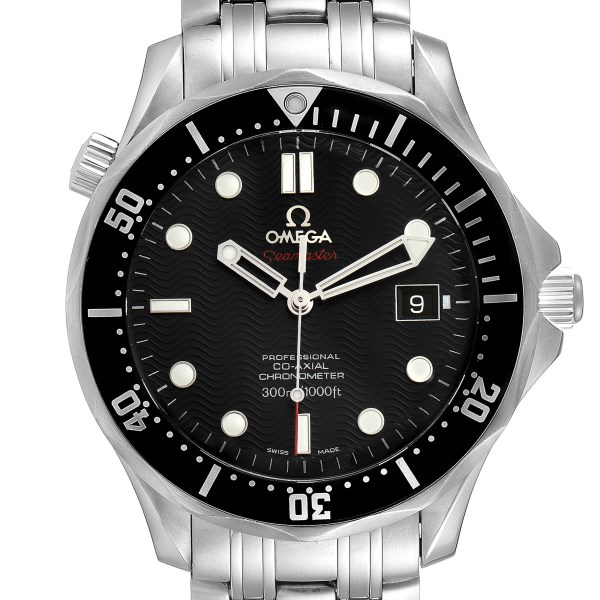 Omega Seamaster Black Dial Steel Mens Watch 212.30.41.20.01.002 Card
