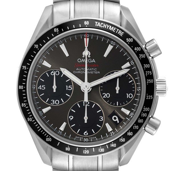 Omega Speedmaster Day Date Gray Dial Mens Watch 323.30.40.40.06.001 Box Card