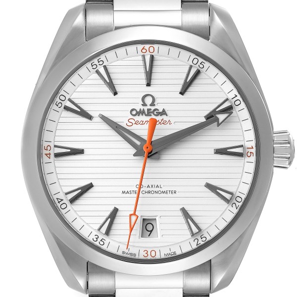 Omega Seamaster Aqua Terra Orange Hand Watch 220.10.41.21.02.001 Box Card