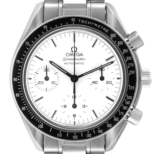 Omega Speedmaster Reduced Albino White Dial Mens Watch 3510.20.00