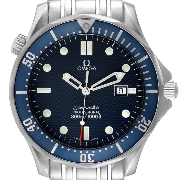 Omega Seamaster Diver 300M James Bond Blue Dial Steel Mens Watch 2541.80.00
