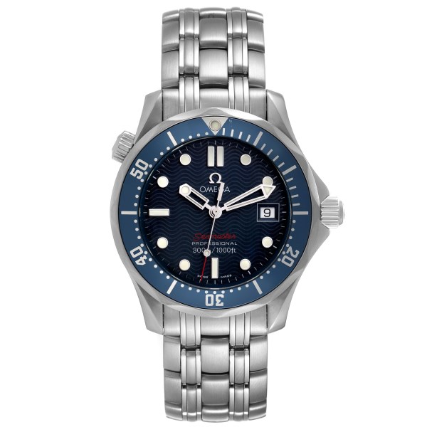 Omega Seamaster 300M Midsize Blue Dial Steel Quartz Mens Watch 2223.80.00 Card